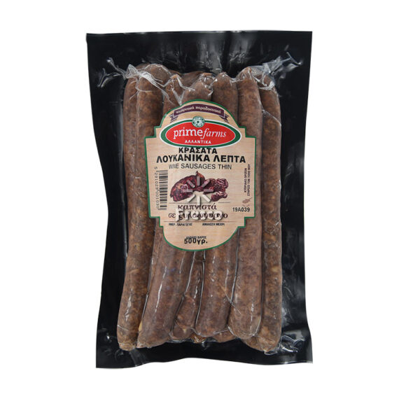 Prime Farms Sausages Wine Thin 500g