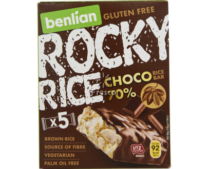 Rocky Rice Bar Choco 70% 5 x 18g