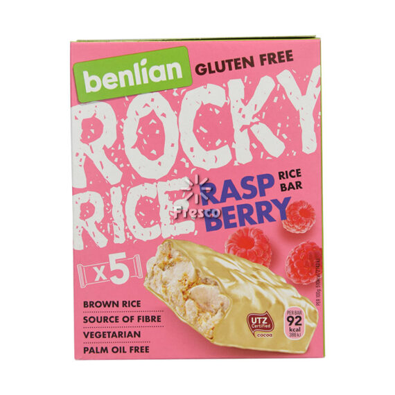 Rocky Rice Bar Raspberry 5 x 18g