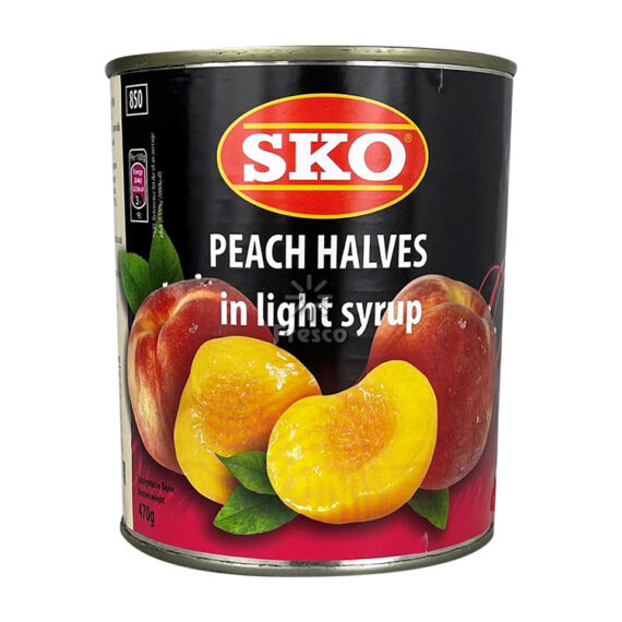 SKO Peach Halves in Light Syrup 820g