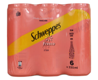 Schweppes Ροζ Γκρέιπφρουτ 6 x 330ml