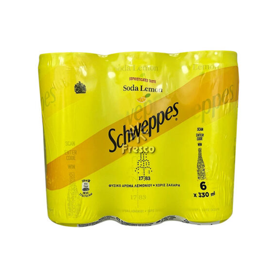 Schweppes Soda Lemonade 6 x 330ml