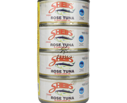 Sheik Chunk Rose Tuna in Sunflower Oil 4 x 185g