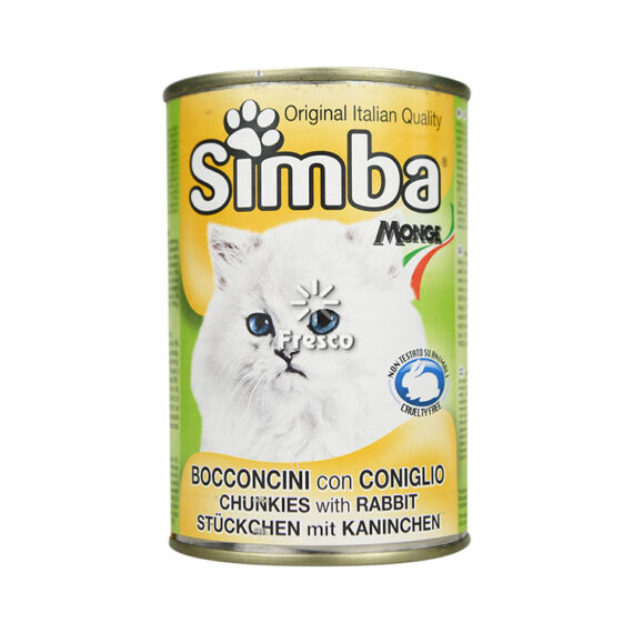 Simba Monge Cat Food Chunkies with Rabbit 415g