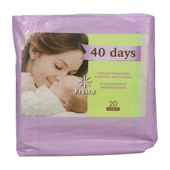 Tender 40 Days Maternity Pads Superabsorbent 20pcs