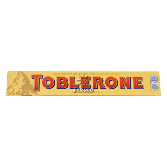Toblerone Milk Chocolate with Honey & Almond Nougat 100g