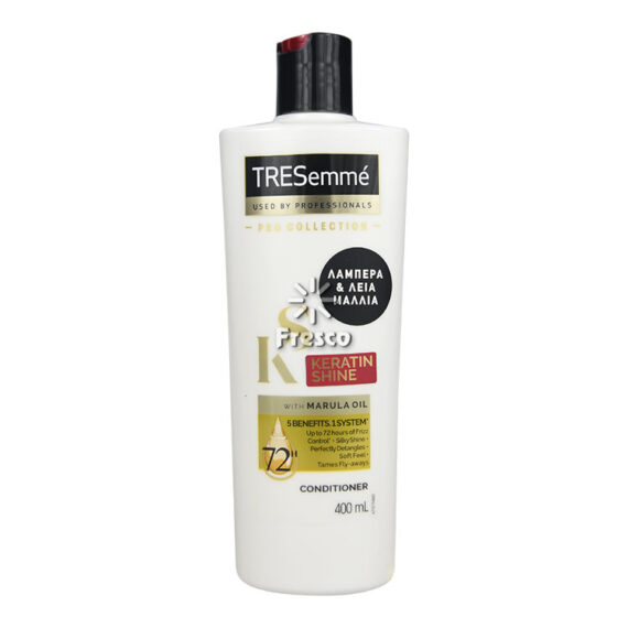 TreSemme Conditioner Keratin Shine with Marula Oil for Shiny Hair 400ml