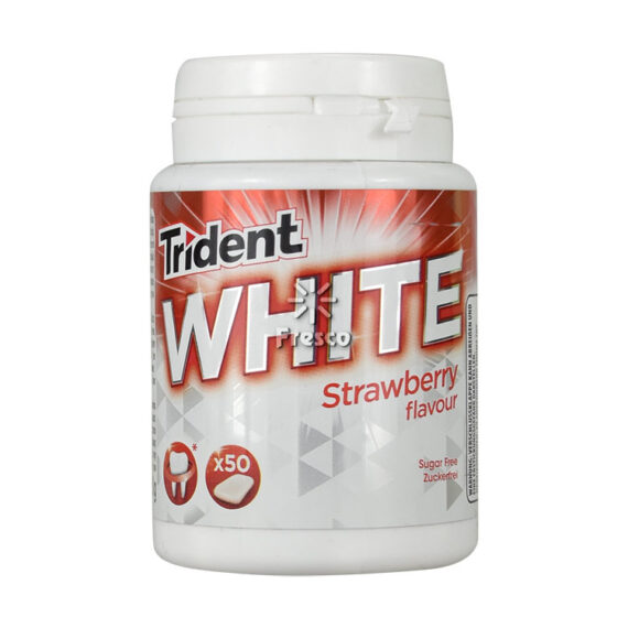 Trident White Chewing Gums Strawberry 50pcs