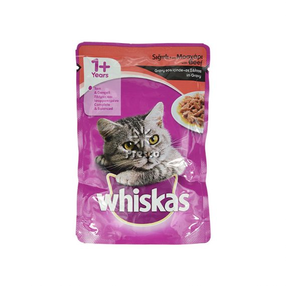 Whiskas Cat Food with Beef 100g