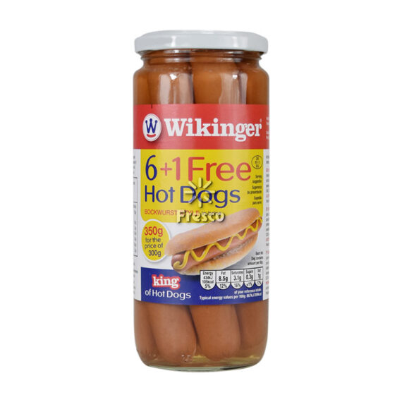 Wikinger Bockwurst Hot Dog in Brine 350g