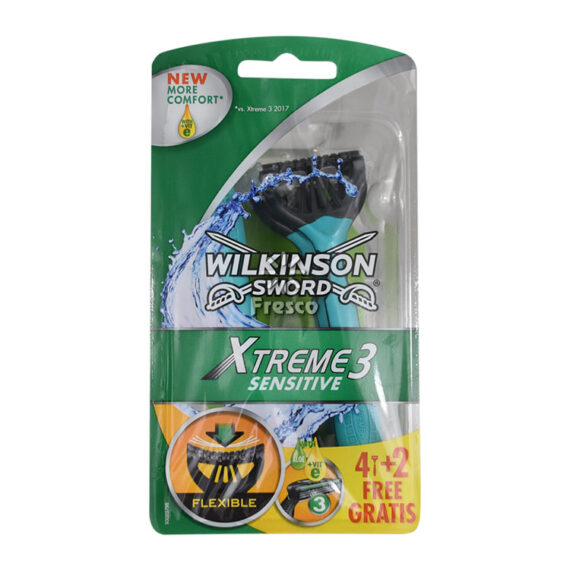Wilkinson Sword Xtreme3 Sensitive Razors 6pcs (4+2 Free)