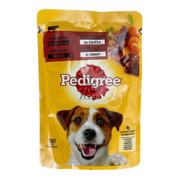 Pedigree Pouch Beef & Lamb in Gravy 100g